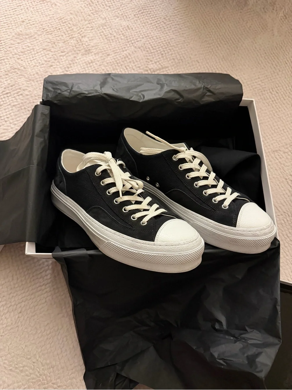 Givenchy White Gift Box with Black Tissue and Branded Card